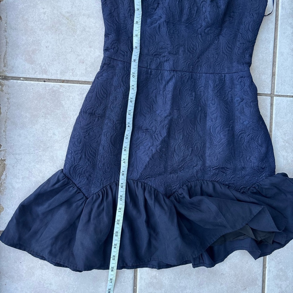 KEEPSAKE the Label Navy Strapless Textured Bustier Dress - Picture 10 of 10